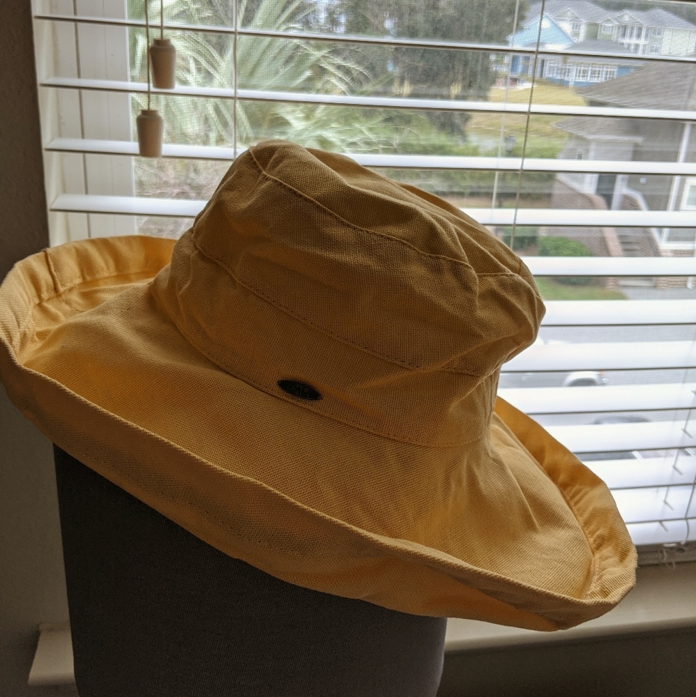 Scala Lanakai Yellow Adjustable Sunhat